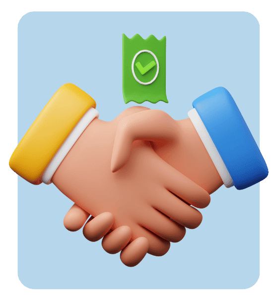 graphic icon of shakehands